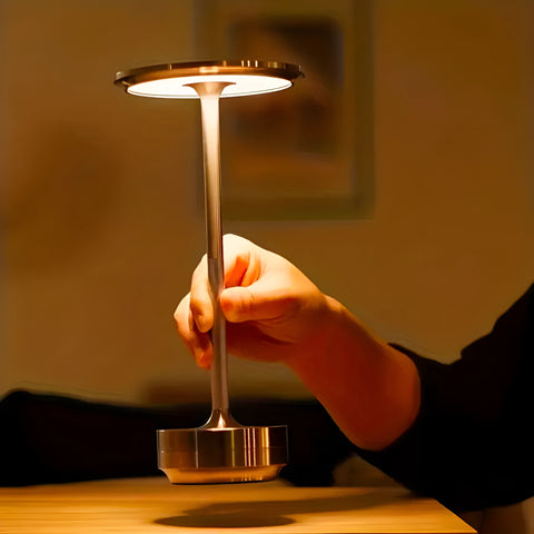 Lámpara de Mesa Copenhagen con Carga USB y Luz LED Regulable